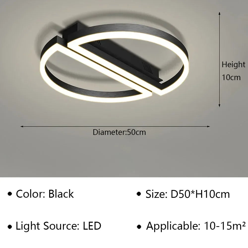 Nordic Modern Designer Minimalist Whole House Ceiling Light Living Room Bedroom Dining Home Decor Dimmable LED Lighting Fixtures