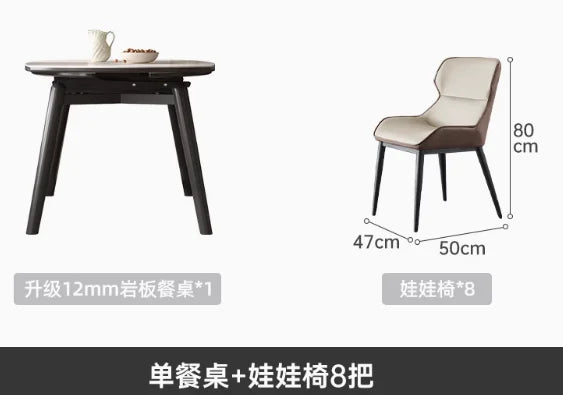 Modern White Dining Tables Extendable Nordic Luxury Waterproof Dining Tables Living Rectangle Mesa De Comedor Home Furniture