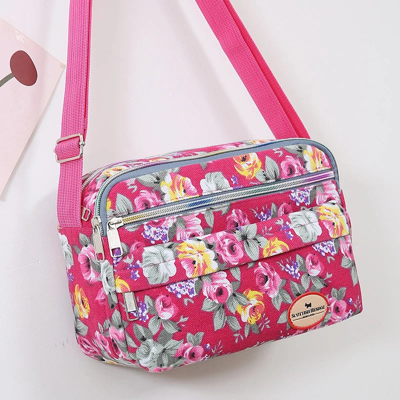 Women's Canvas Tote Bag Large Capacity Handbags for Female Commuting Women's Messenger Shoulder Bag Travel Handbag