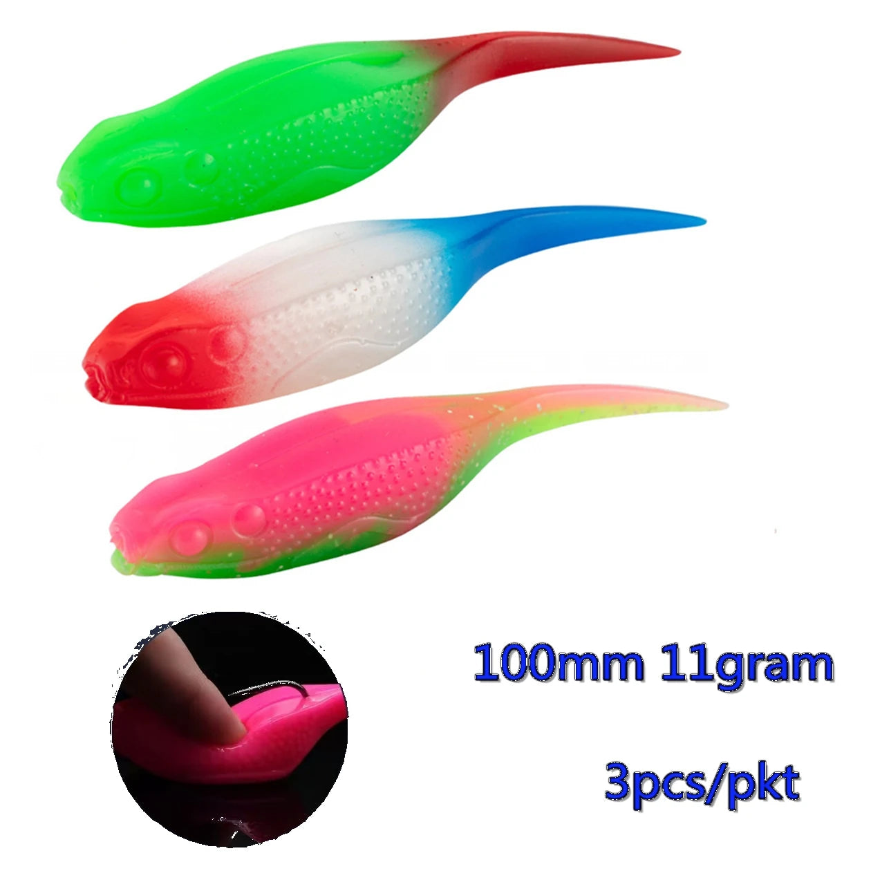 Fishing Lures 3pcs/lot 10cm 11g Floating Soft lures for Pike walking the dog lures Top water lure