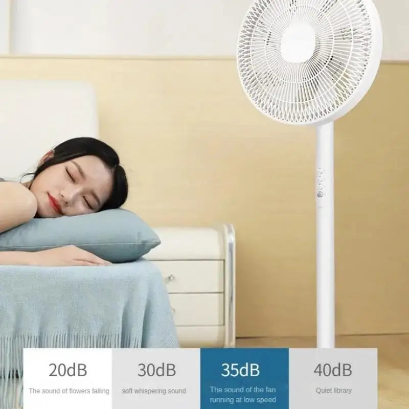 Electric fan seven-leaf household floor fan large air volume table and floor dual-use can shake the head softly and low noise.