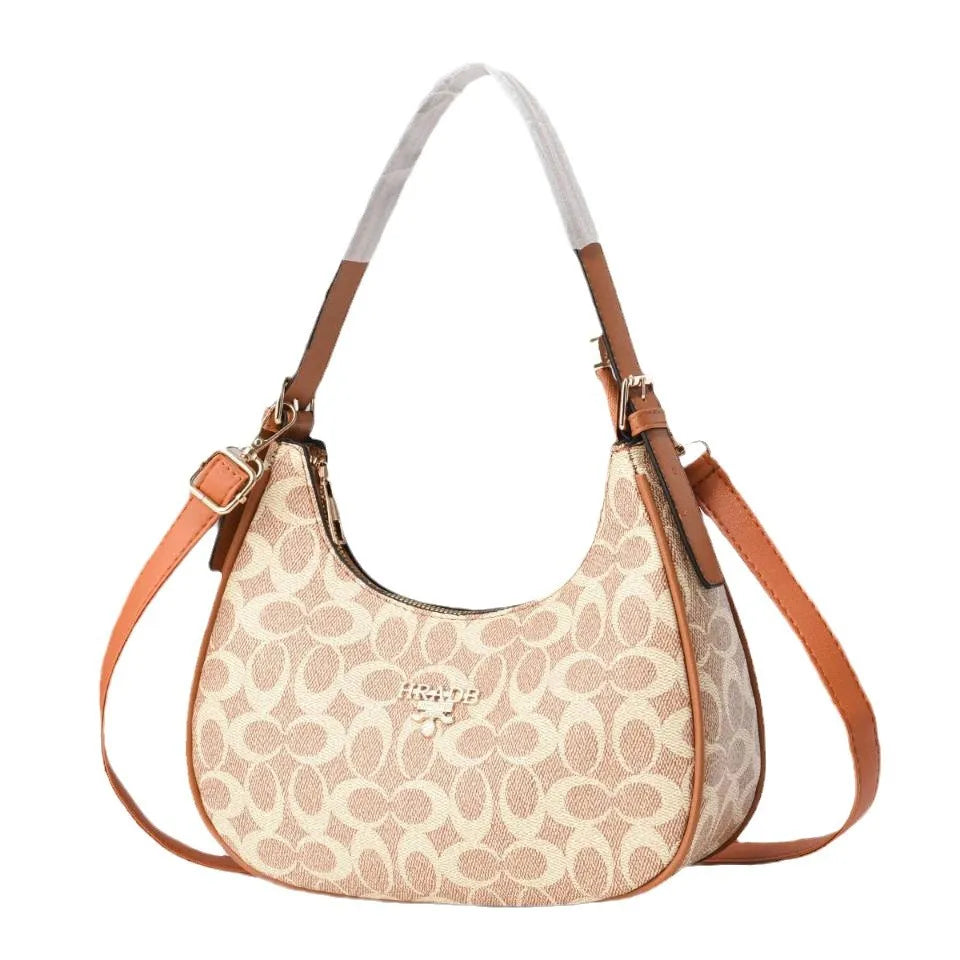 Women's Bag 2024 Season Fashion Trend Bag Large Capacity Design Solid Color Versatile Contrasting Color One Shoulder Messenger
