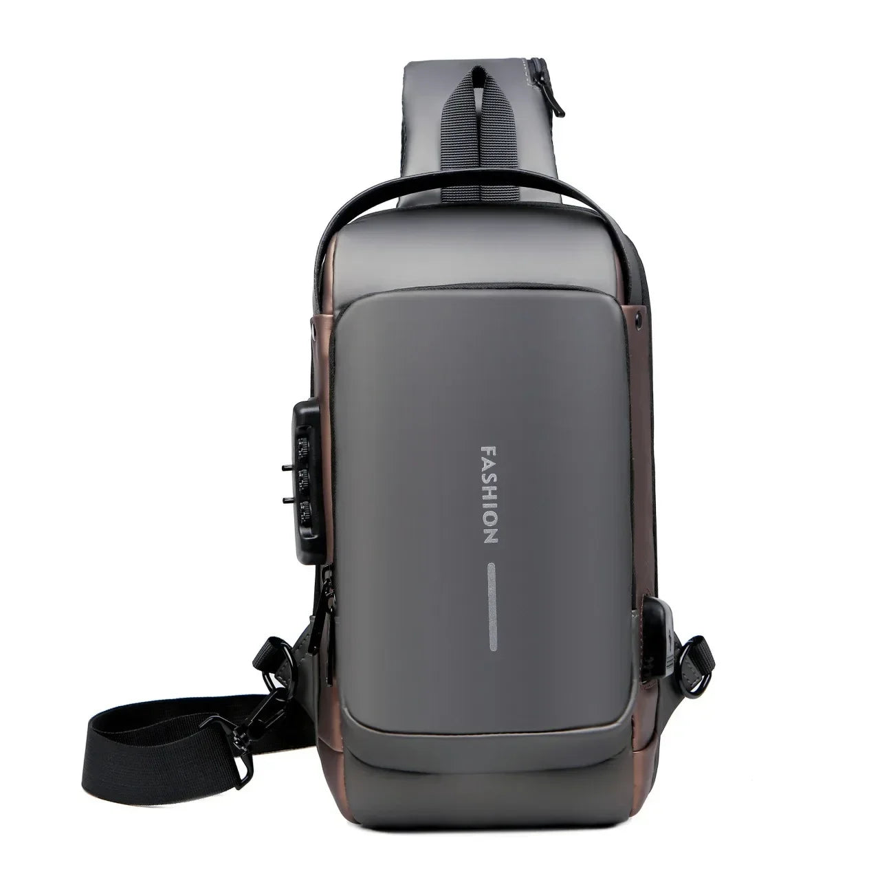 Men's breast bag Casual outdoor running travel fanny pack One shoulder Crossbody sports backpack