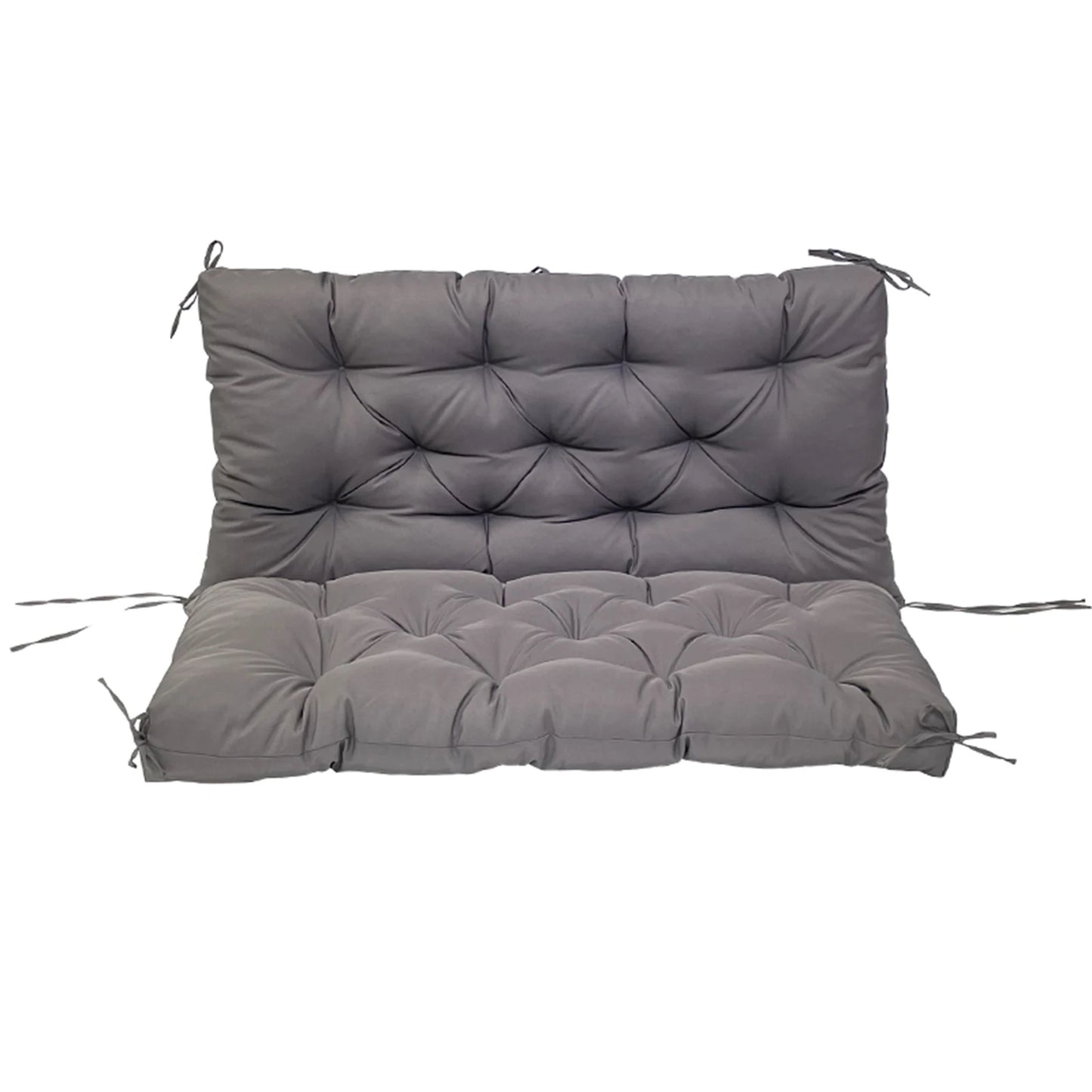 Outdoor Bench Cushions Garden Swing Seat Cushions with Backrest 2/3 Seater Replacement Cushion for Outdoor Swing Sofa Pad Settee