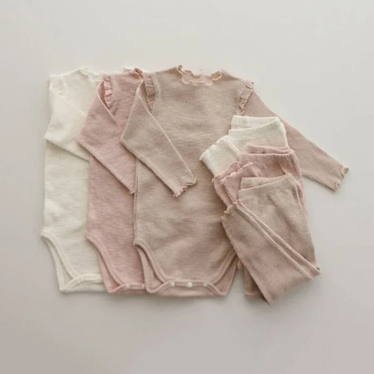 Baby Girl Clothing Sets Spring Newborn Girl Clothes Bodysuit + Pants Kids Clothes Baby Girl Outfit Infant Clothing For 0-2Y