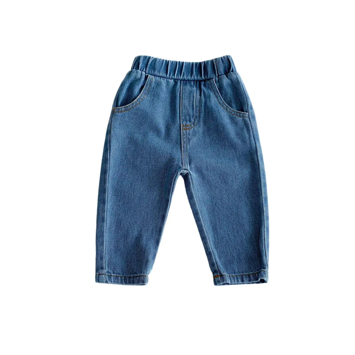 Korean Fashion Kid Jeans Baby Pants Boy Girl Autumn Casual Versatile Unisex Baby Jeans 1-6yrs