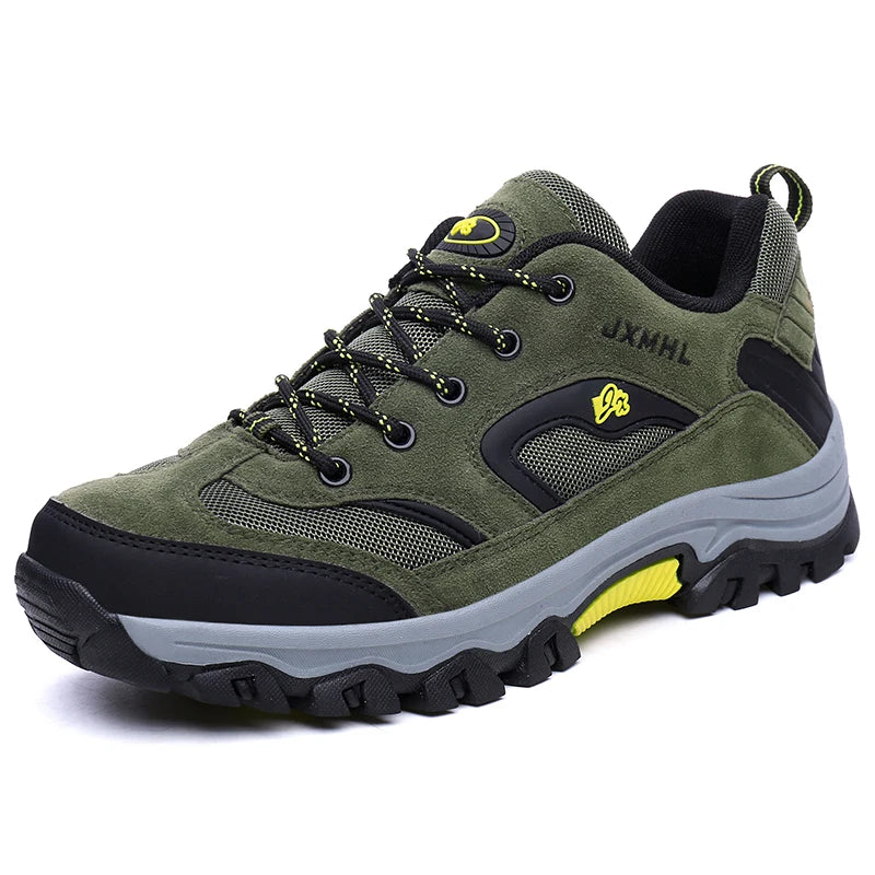 Classic Gray Trekking Sneakers For Men Original Outdoor Breathable Men's Hiking Shoes Fashion Casual Non-slip Walking Shoes Man
