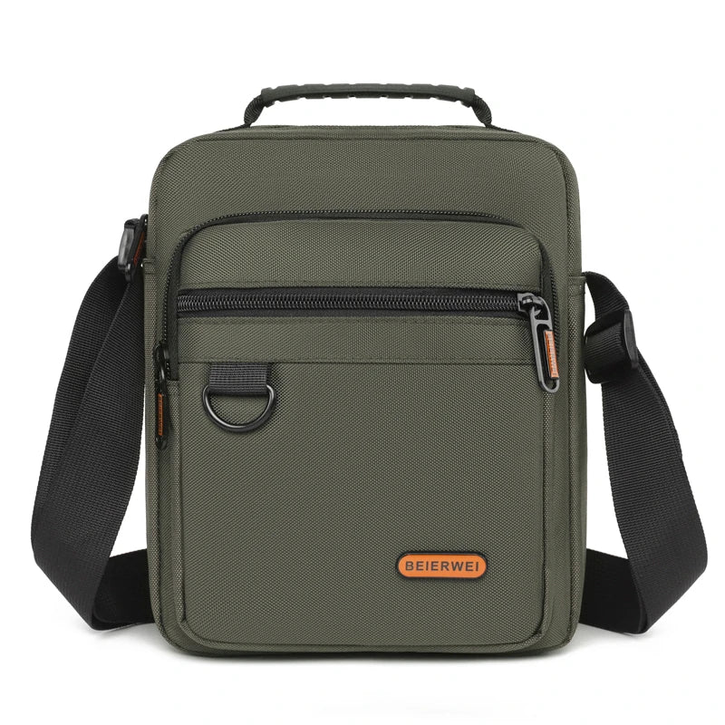 Men's Shoulder Bag Business Leisure Large Capacity Portable Handbag Multi Layer Waterproof Summer Male's Crossbody Bags