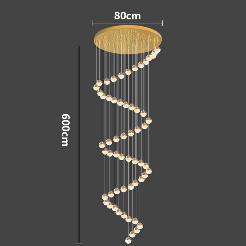 Modern home decor led lights pendant light lamps forstaircase Chandeliers for living room hanging light indoor lighting