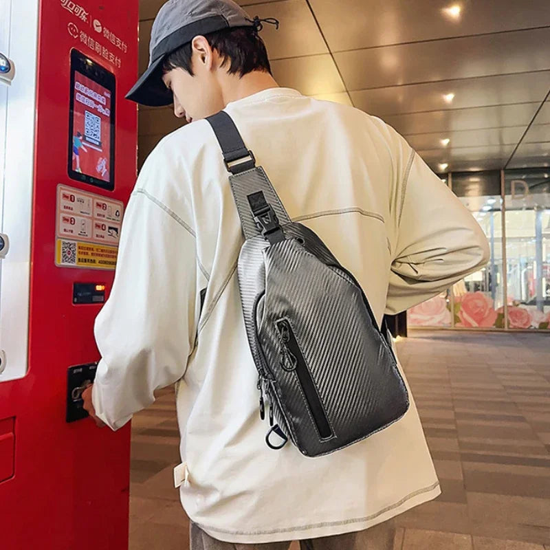 Men's Waterproof Shoulder Bag Simple Business Travel Fashion Bag Fashion Leisure Sports Backpack Outdoor Hiking Bag