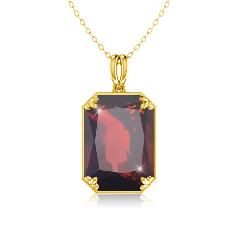 585 Gold Plated Pendants and Necklaces Real Solid 925 Sterling Silver Woman Pendants for Fine Jewelry