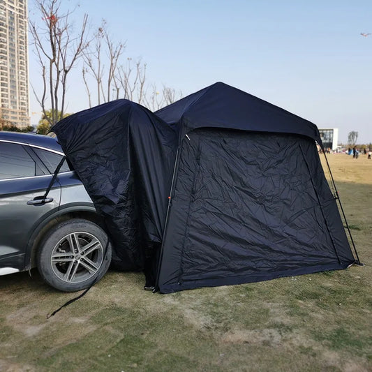 SUV high-quality family camping waterproof tent with extended sunshade at the rear is suitable for 5 to 8 people