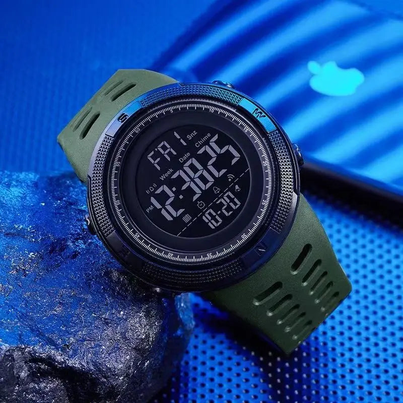 Men's Watch Sports Digital Watches for Man Big Dial Luminous Waterproof Alarm Clock Multifunction Military Electronic Wristwatch
