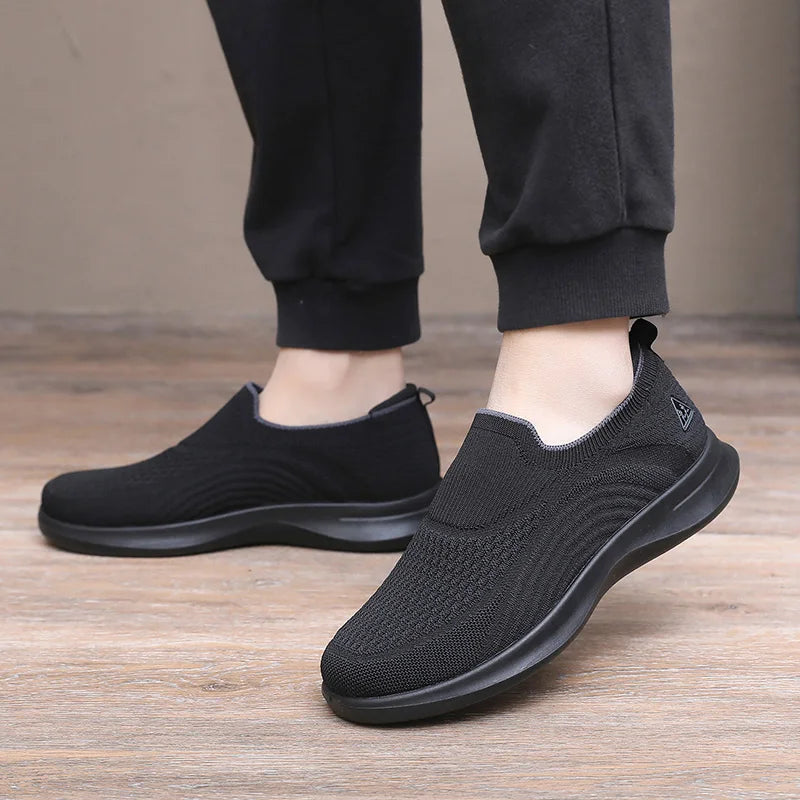 Men's leisure walking shoes 2025 lightweight comfortable breathable anti-slip wear-resistant sole free shipping shoes for
