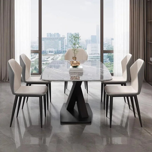 Luxury Art Dining Table Rectangle Nordic Modern Minimalist Design Dining Table Living Room Mesa De Comedor Home Furniture