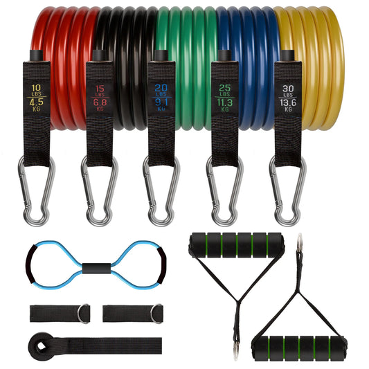 12pcs/Set Pull RopeChest Expander,Resistance Bands, Ankle Strap, Portable Fitness Equipment,