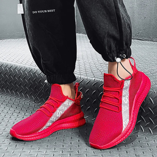 2025 Men's Shoes Breathable Non-slip Fashion Sports Shoes Casual Outdoor Walking Flat Comfortable Men Plus Size New 39-46