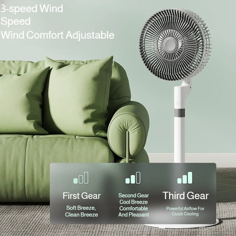 Household Air Circulation Fan Desktop Silent Electric Fan High Wind Floor Portable Fan Powerful Energy-saving Rental House Fan