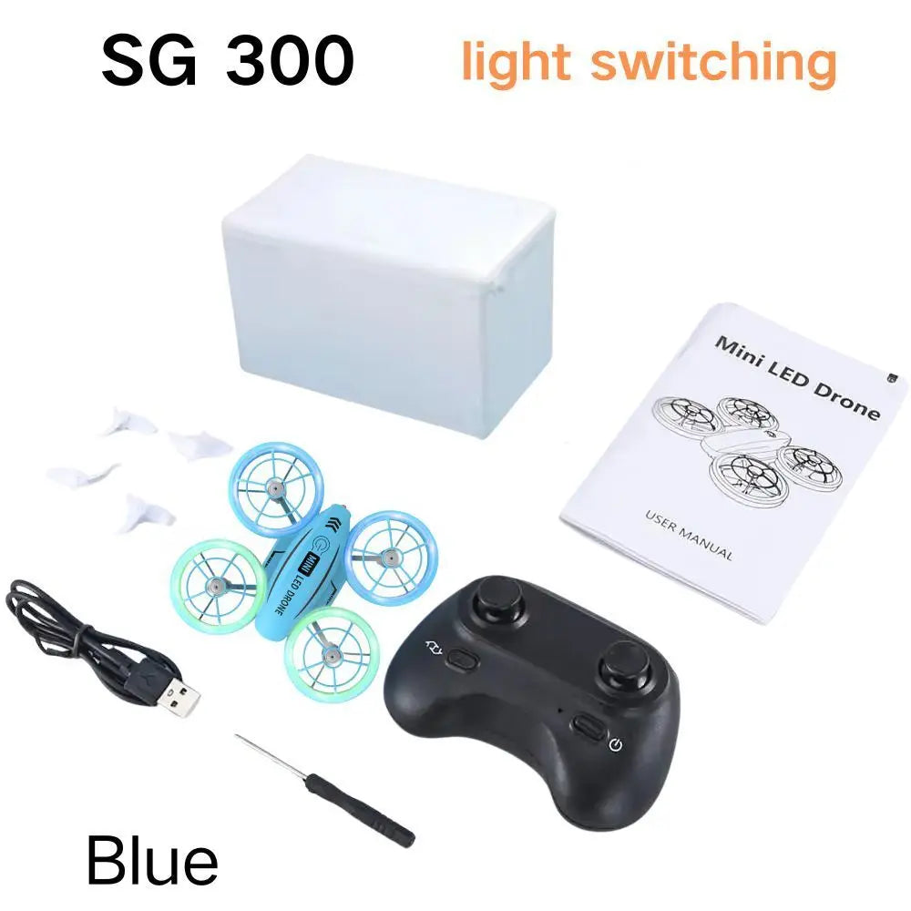 LED 360 ° obstacle avoidance tumbling drone SG300S high lift headless mode remote control aircraft one key take-off drone