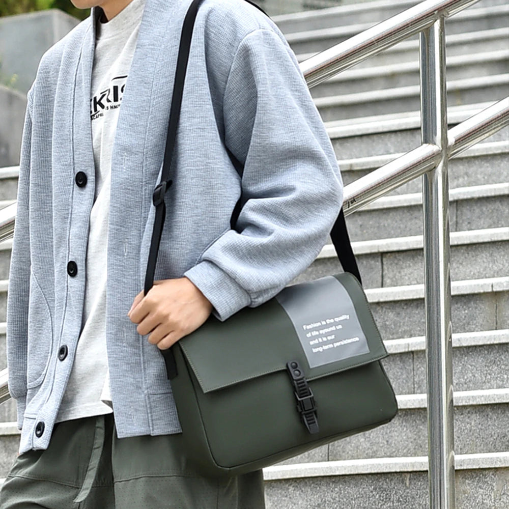 Men's Crossbody Bag, Casual Trend Shoulder Bag, Large Capacity Mailman Bag, Crossbody Functional Bag, Shoulder Backpack