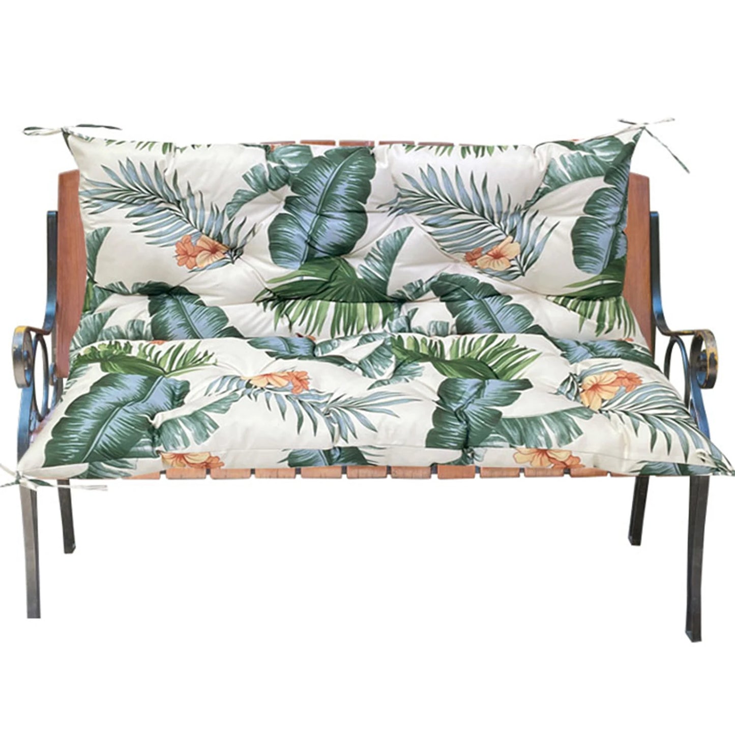 Outdoor Bench Cushions Garden Swing Seat Cushions with Backrest 2/3 Seater Replacement Cushion for Outdoor Swing Sofa Pad Settee
