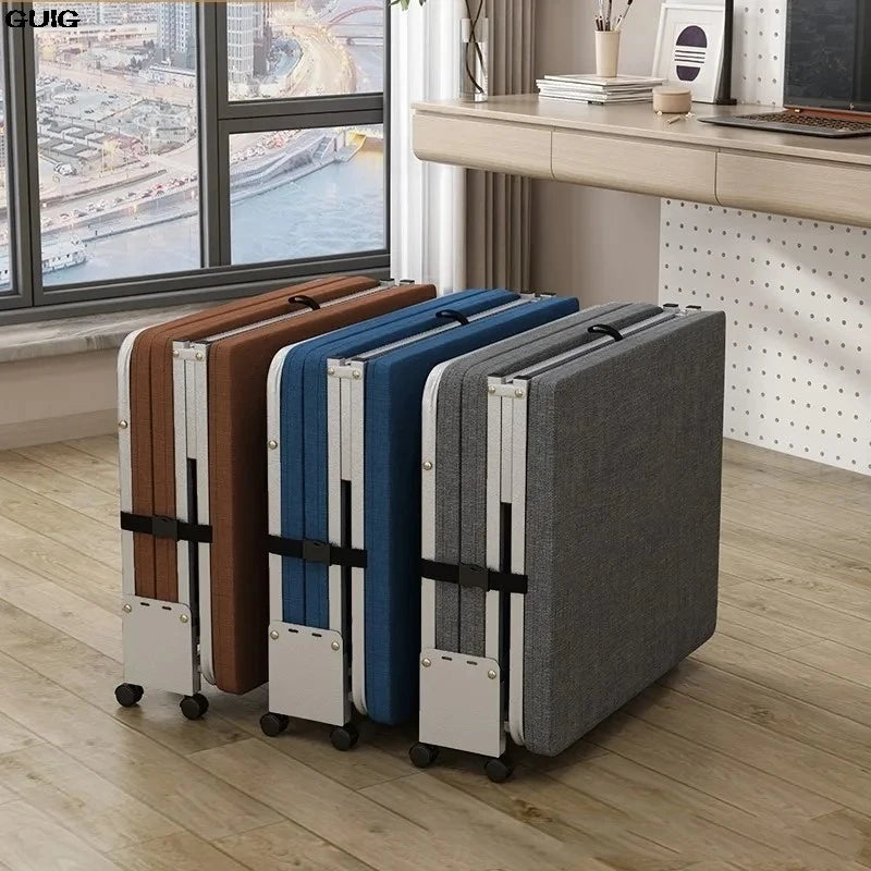 GUIG's New Tri-fold Office Rollaway Bed Single Bed Attendant Bed Siesta Bed Nap Bed Camp Bed Hard Board Bed Hot
