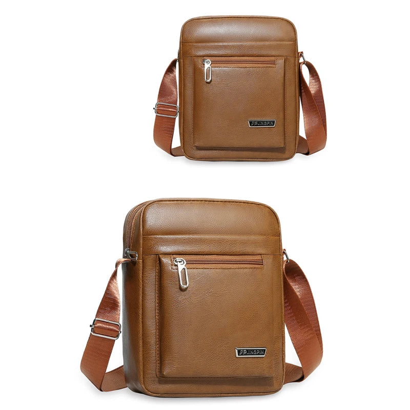 Men's Crossbody Bag Vintage Fashion Casual Business Large Capacity Handbag Practical And Durable Male's Shoulder Bags