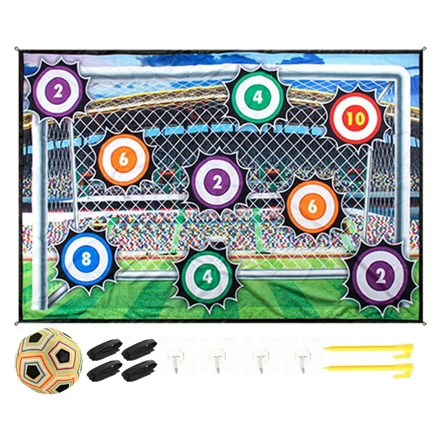 Fun Football Toys Soccer Game Mat Indoor Outdoor Training Game Mat Sports Fabric Football Toy Set Multiplayer Competitive Gift