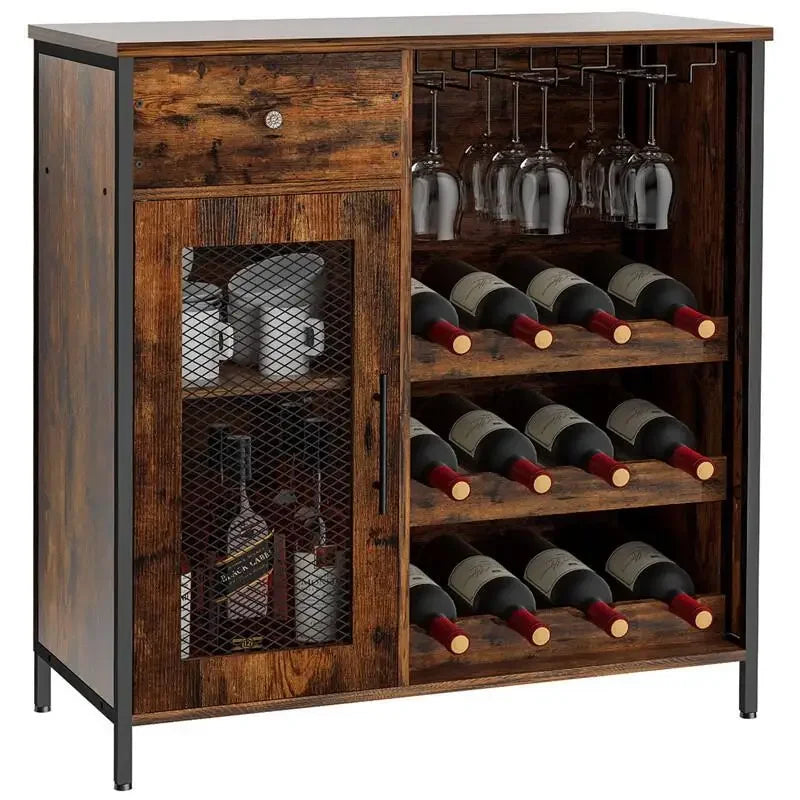 Living Room Bar House Decoration Furniture Wooden Antique Wine Cabinet home wine bar display storage cabinet with door