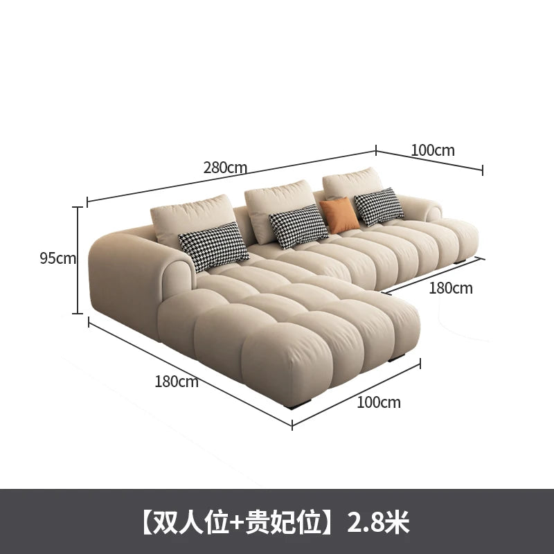 Purpose Double Size Living Room Sofas Modern Style Luxury Recliner Sofas L Shape Minimalist Divano Letto Matrimoniale Furniture