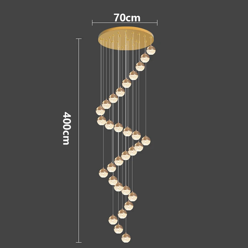 Modern home decor led lights pendant light lamps forstaircase Chandeliers for living room hanging light indoor lighting