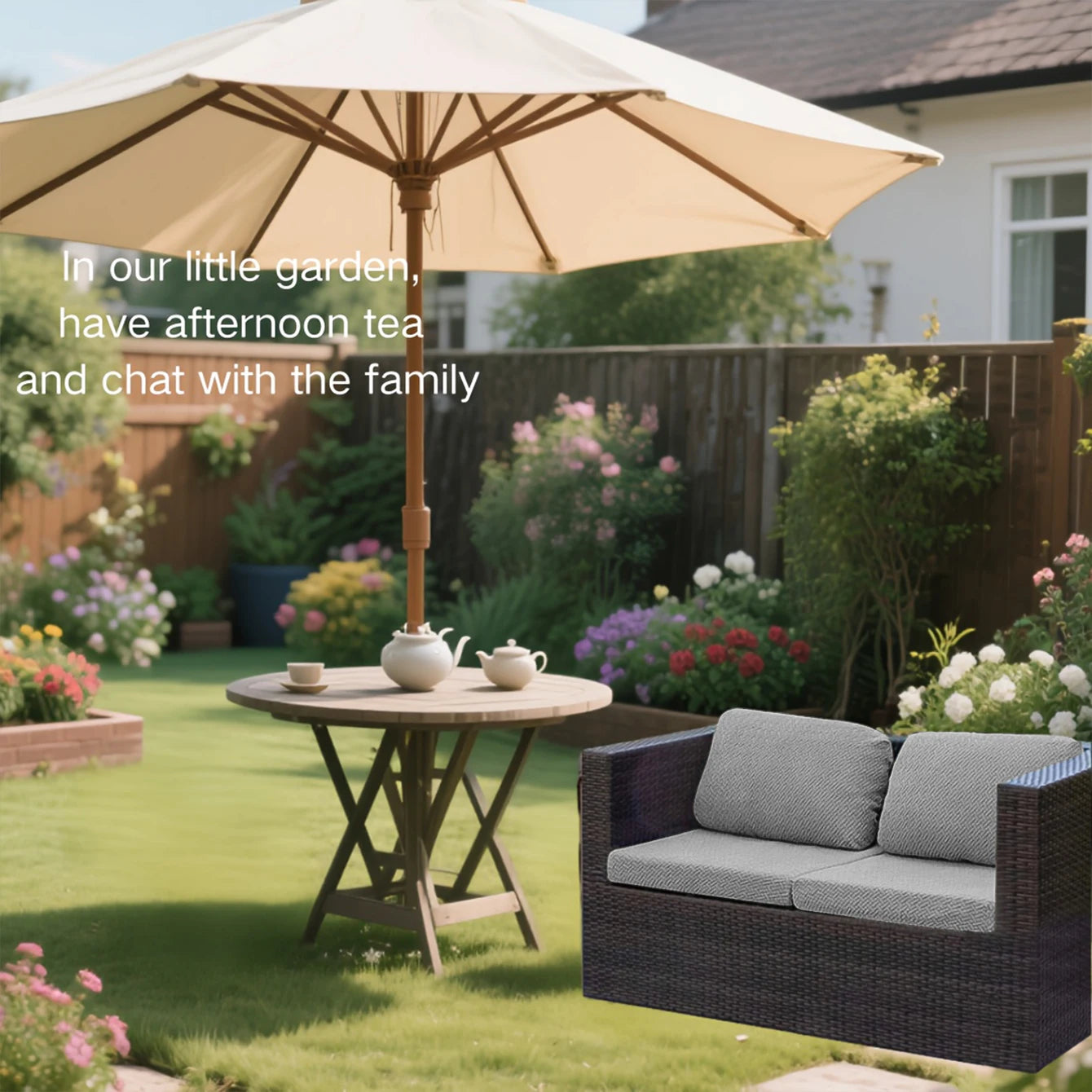 Outdoor Stretch Patio Sofa Cushion Covers Protector Stretch Removable Sofa Slipcover for Bedroom Office Living Room Home