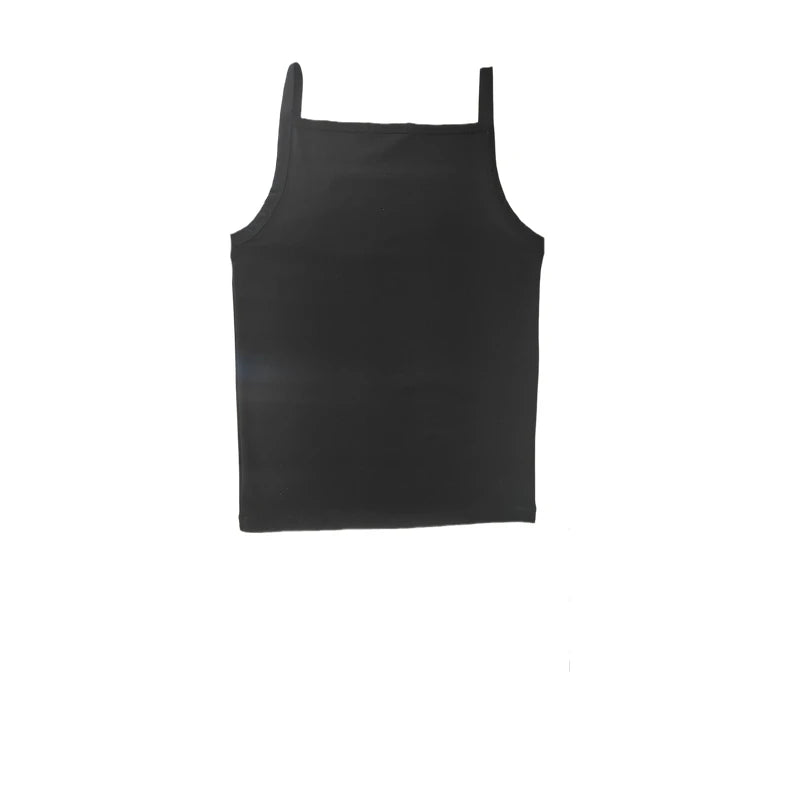 Men's wear sexy men underwear diy Male spaghetti strap low neck tight-fitting vest 100% cotton  t-shirt summer men's clothing