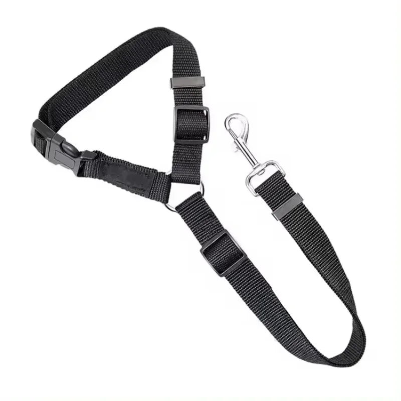 Pet Dog Accessories Pet Car Safety Rope Rear Seat Traction Rope Pet Supplies 2-in-1 Nylon Adjustable Dog Safety Belt Collar