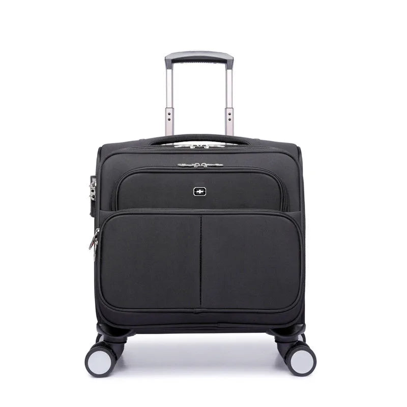 Unisex Travel Luggage Spinner Wheels Boarding Case Rolling Suitcase Wheeled on - Black Red Blue Green Brown Pink Grey