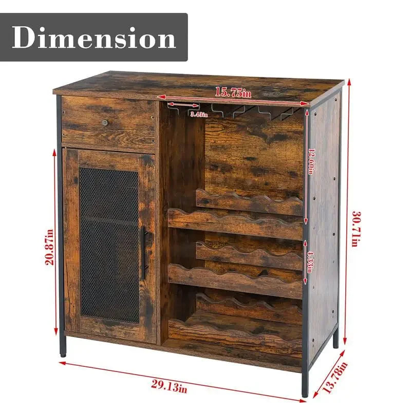 Living Room Bar House Decoration Furniture Wooden Antique Wine Cabinet home wine bar display storage cabinet with door