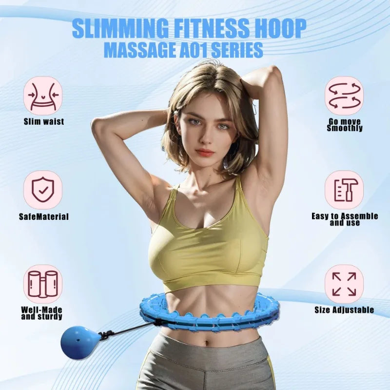 Fitness Hoop Weights to Exercise At Home Sports Entertainment Sport Equipment for Slimming Gym Ring Portable Body