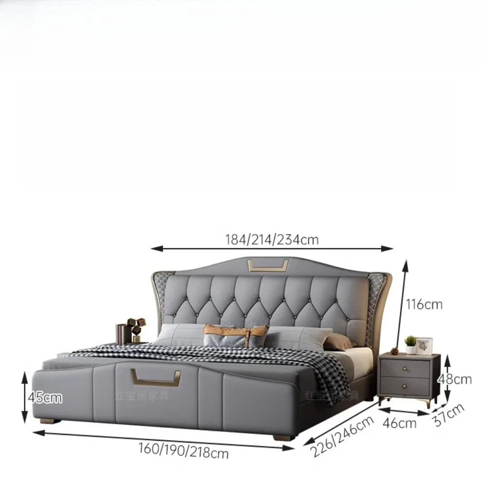 Nightstands Twin Bed Nordic Multifonction Luxury Lounge Beds Frame Sleeping Muebles Para Dormitorio Home Furniture Decoraction