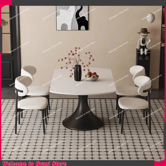 Modern Design Dining Tables Luxury Reception Nordic Hotel Dining Tables Ornament Minimalist Muebles Para El Hogar Furnitures