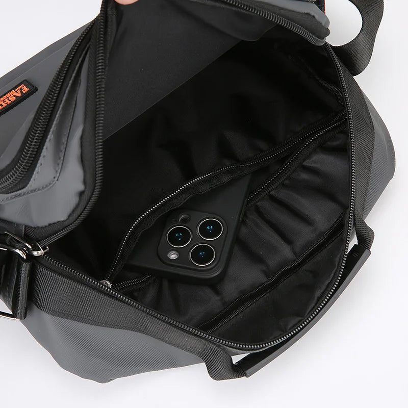 New Men's Single-Shoulder Bag - High-End Business Crossbody Bag With Simple And Versatile Design For All Occasions
