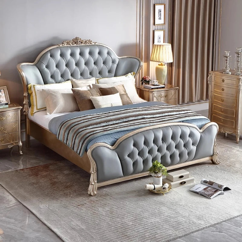 Frame Leg Support Beds Reading Nightstands Double Bedroom Bed Luxury French Sleeping Camas Matrimonial House Accessories