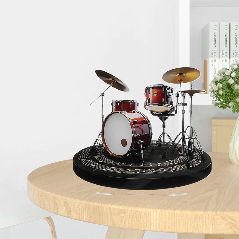 Drum Set Ornament 2D Flat Acrylic Decorations Desktop Decor For Home and Holiday
