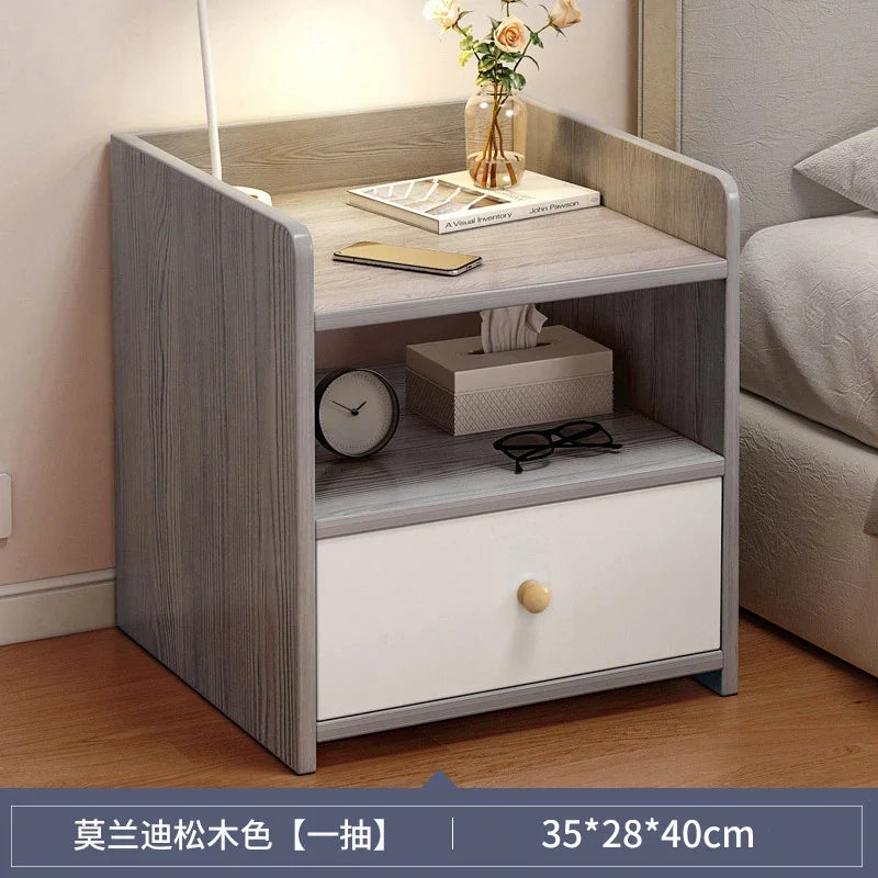 Cabinet Bedroom End Storage Bedside Table Locker Storage Comfotable Home Small Modern Mesitas De Noche Dormitorio Household