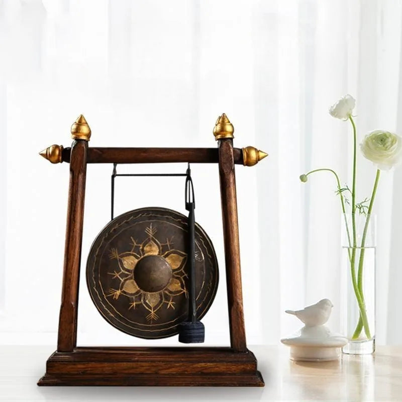 Modern Wood Carving Art Ornaments Retro Simple Entrance Hall Decoration Crafts Luxury Multifunctional Living Room Home Decor