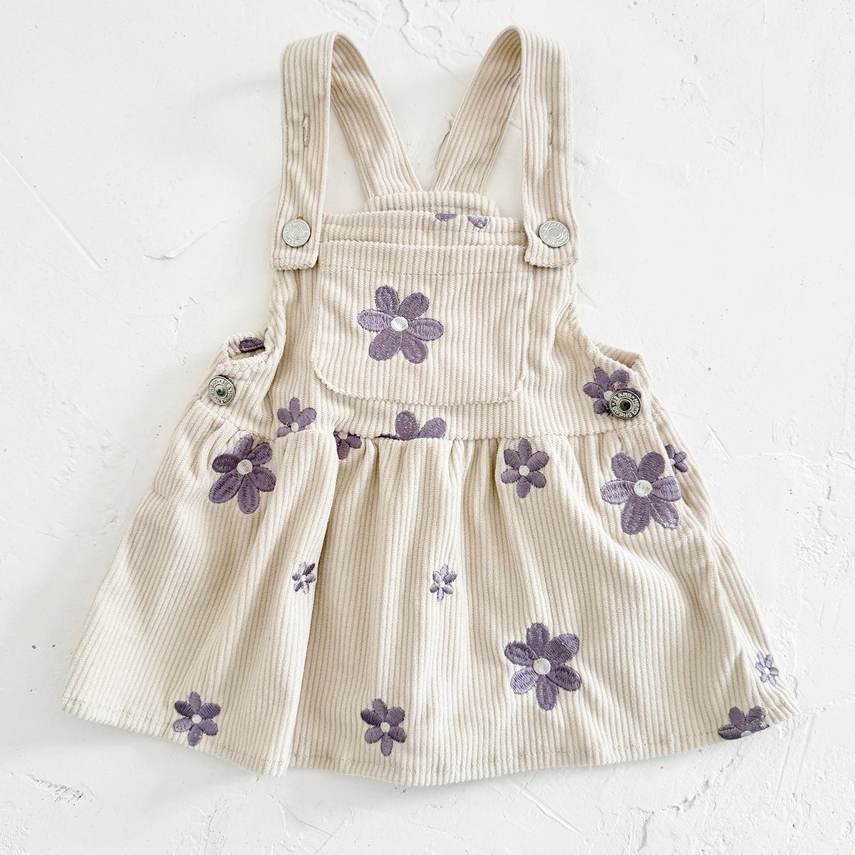 New Baby Girl Dress Infant Outfit Clothes Floral Sleeveless Overall Spring Autumn Cowboy Strap Dress Knee Length Bodysuit