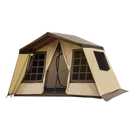 Multi Person Camping Cabin Outdoor Rain Proof Camping Luxury Villa Camp Large Tent