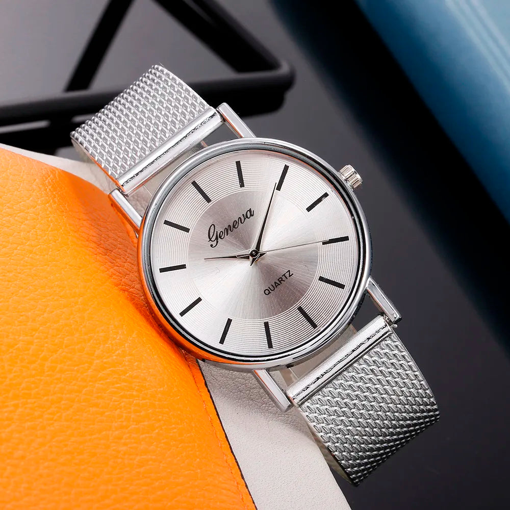 Women Watches Luxury Fashion Mesh Belt Watch For Ladies Elegant Bracelet Waterproof Quartz Wristwatch Top Clock Lover Watch