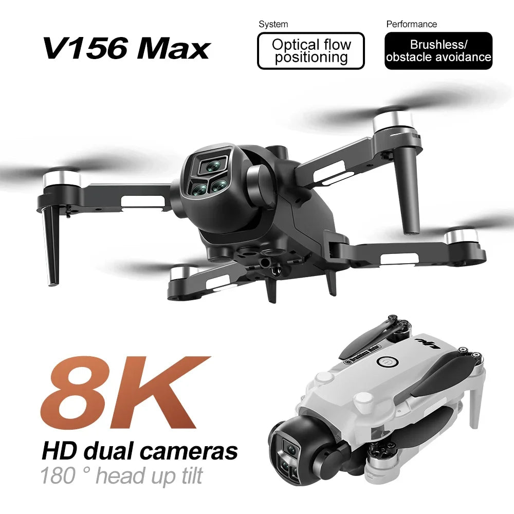 Drone 4K Professional HD 8KDual Camera Optical Flow Air Pressure Fixed Height RC Dron Foldable Quadcopter