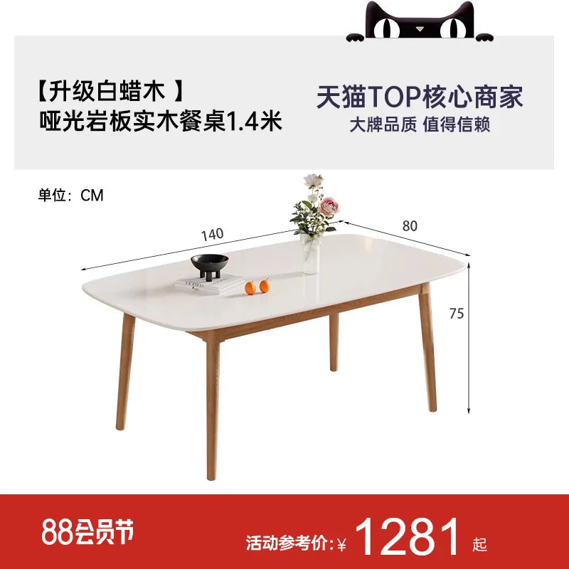 Nordic Restaurant Dining Table Kitchen Conference Luxury Living Room Dining Table Study Ornament Mesa Plegable Home Furniture