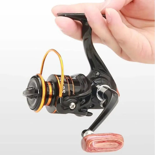 800 Series Fishing Reel Metal Coil Folding Rocker Small Spinning Reel 5KG Max Drag 5.2:1 Mini Fishing Reel Saltwater